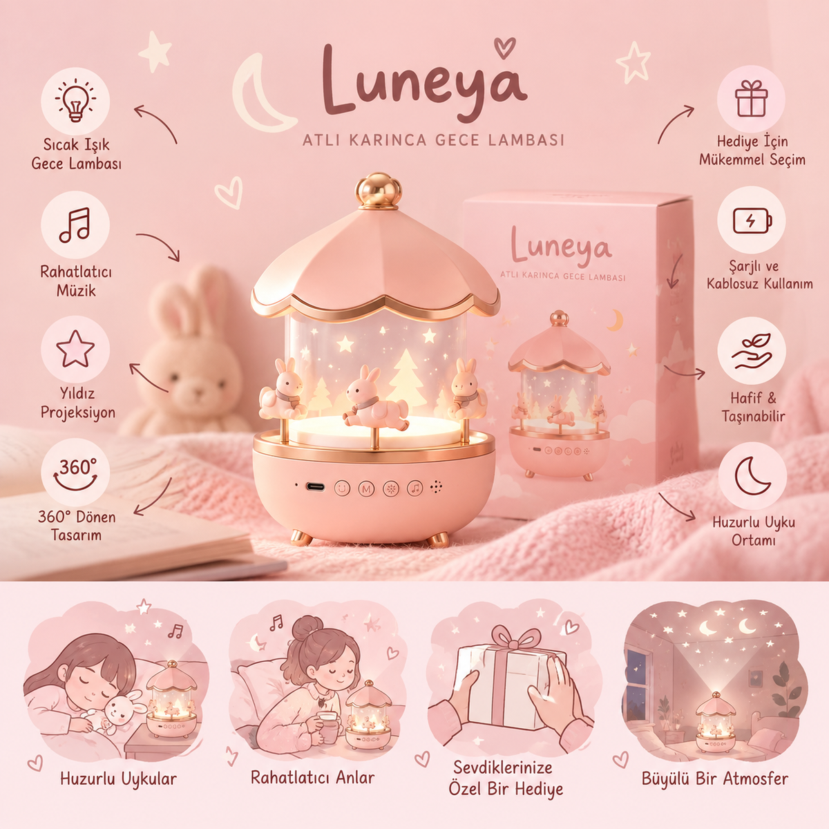 PrintivaTR™ Gece Lambası